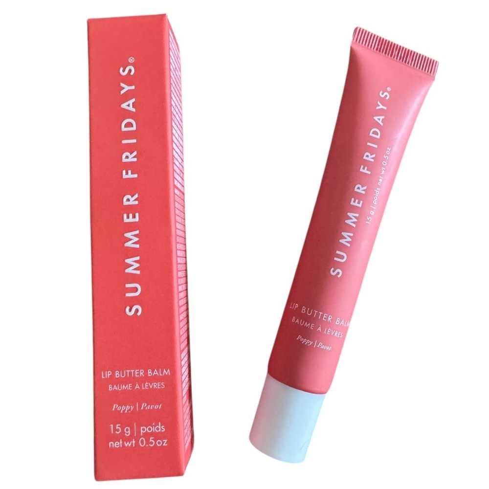 Summer Fridays NIB Lip Butter Balm Poppy